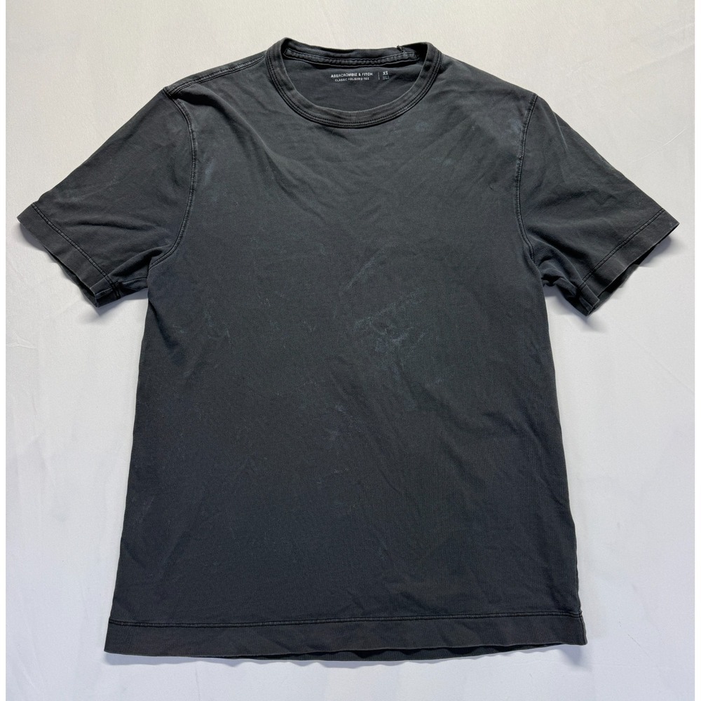 Abercrombie & Fitch Classic Polished Tee Shirt Men XS Black Cotton Everyday Wear
